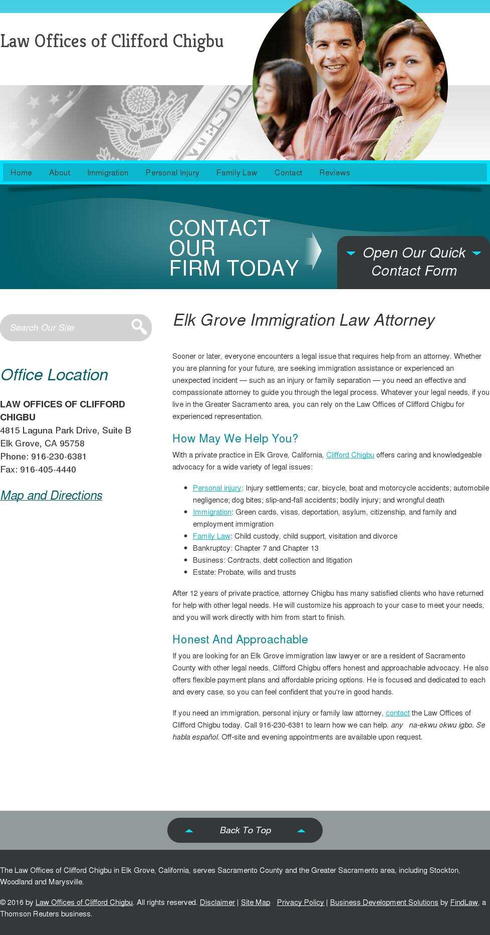 Law Offices of Clifford Chigbu - Elk Grove CA Lawyers