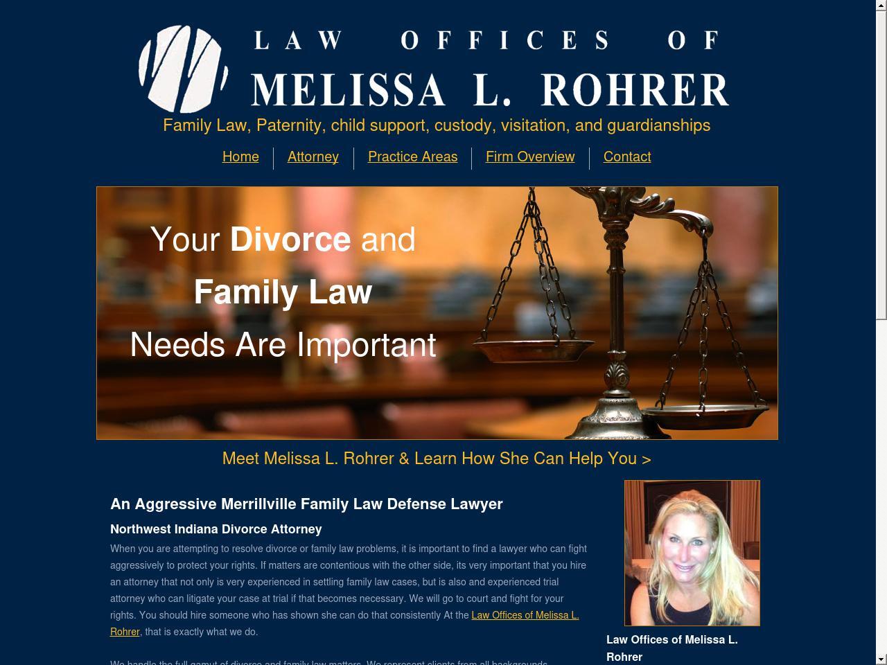 Law Offices of Melissa L. Rohrer - Merrillville IN Lawyers