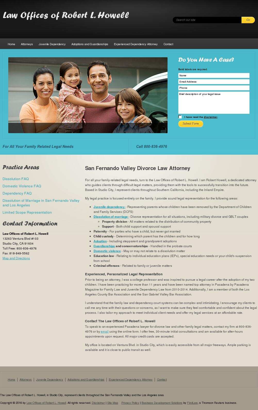 Law Offices of Robert L. Howell - Studio City CA Lawyers