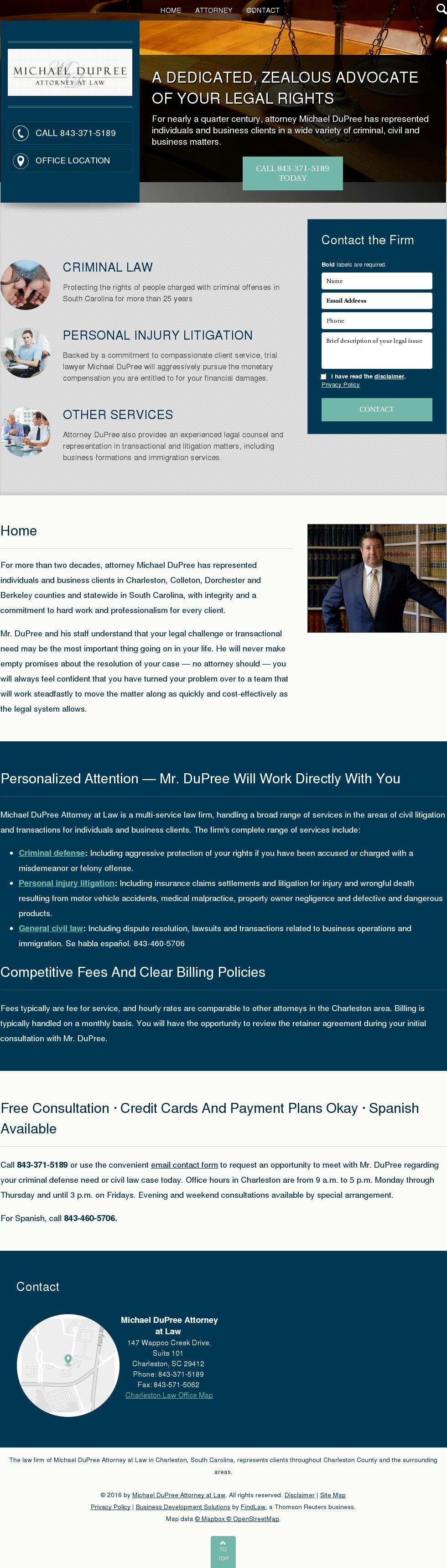 Michael DuPree Attorney at Law - Charleston SC Lawyers