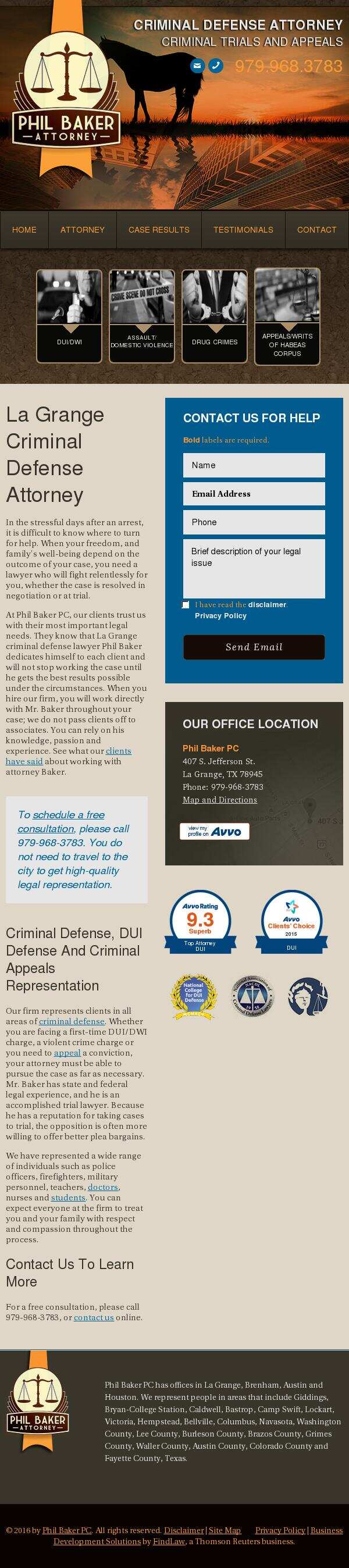 Phil Baker PC - La Grange TX Lawyers