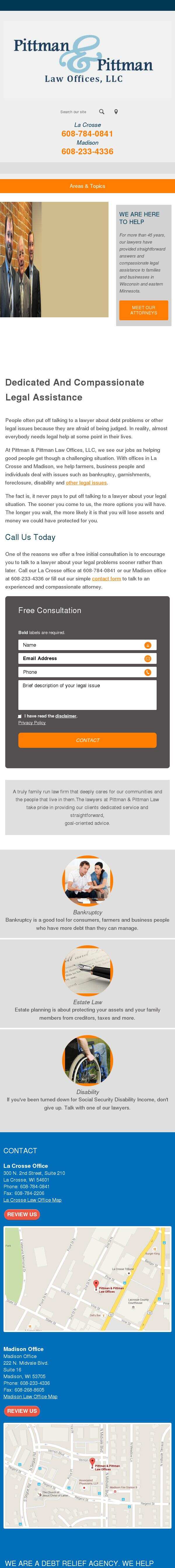 Pittman & Pittman Law Offices - Madison WI Lawyers