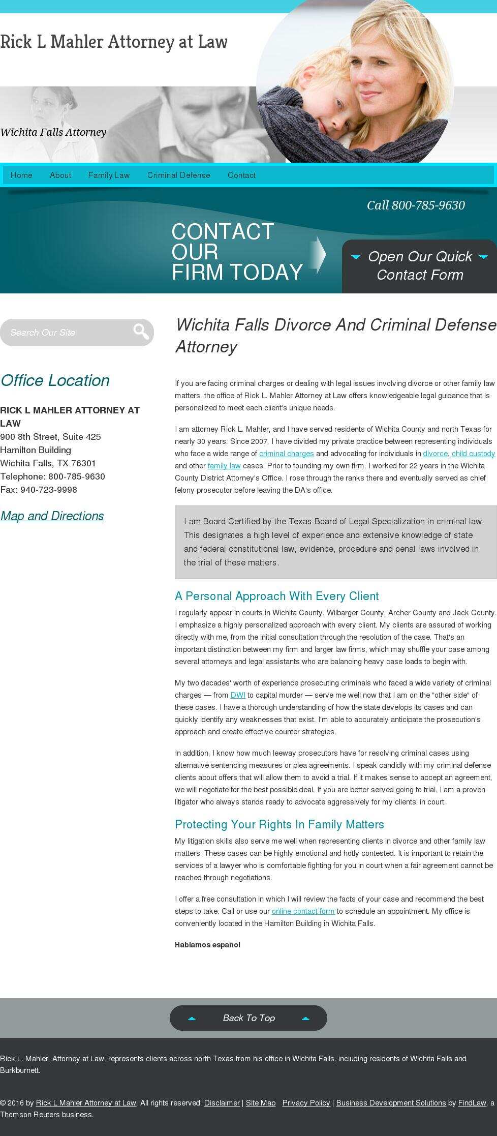 Rick L Mahler Attorney at Law - Wichita Falls TX Lawyers