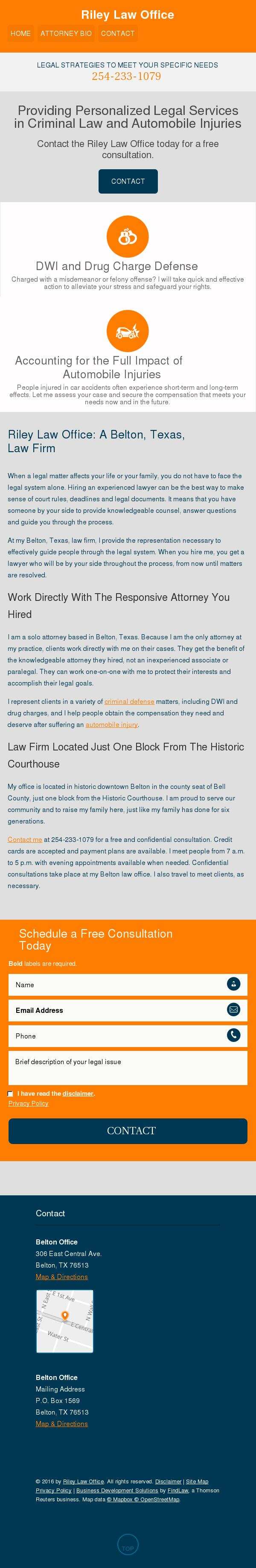 Riley Law Office - Belton TX Lawyers