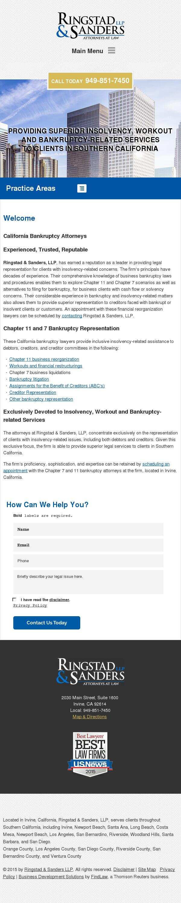 Ringstad & Sanders LLP - Irvine CA Lawyers