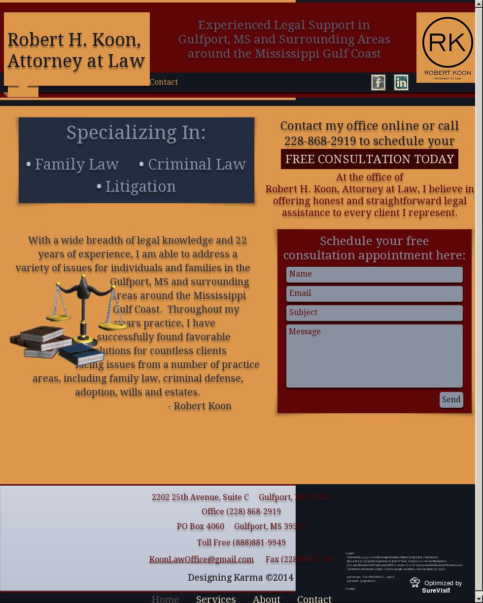 Robert H. Koon - Gulfport MS Lawyers