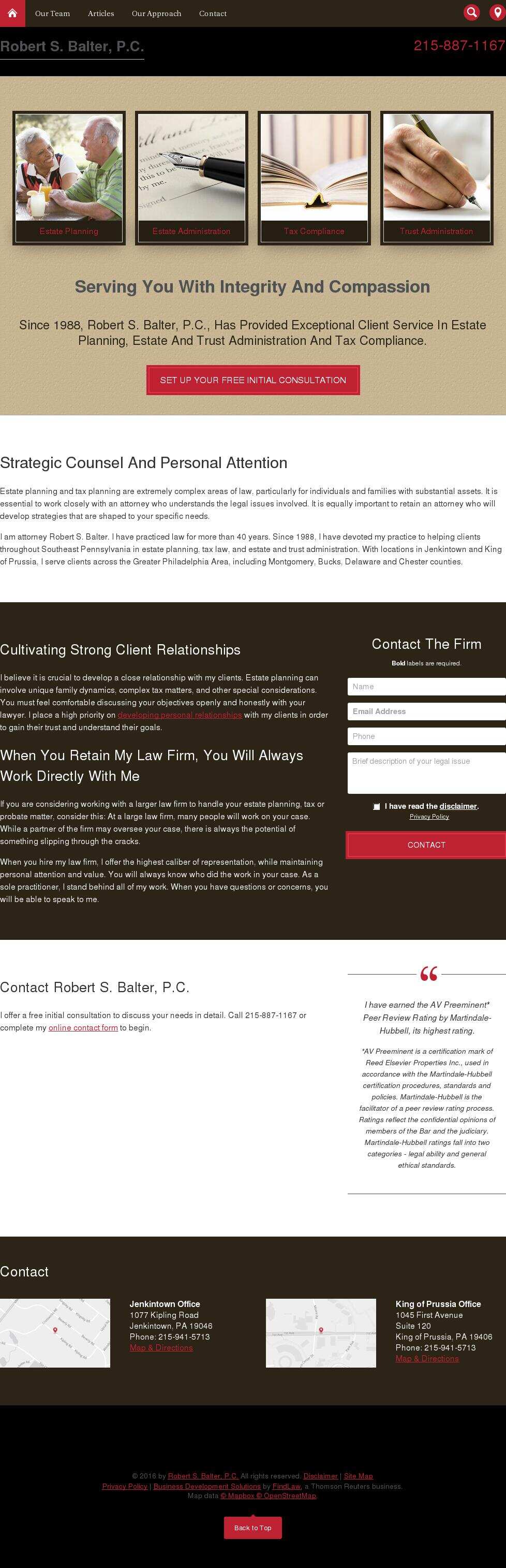 Robert S. Balter, P.C. - King of Prussia PA Lawyers