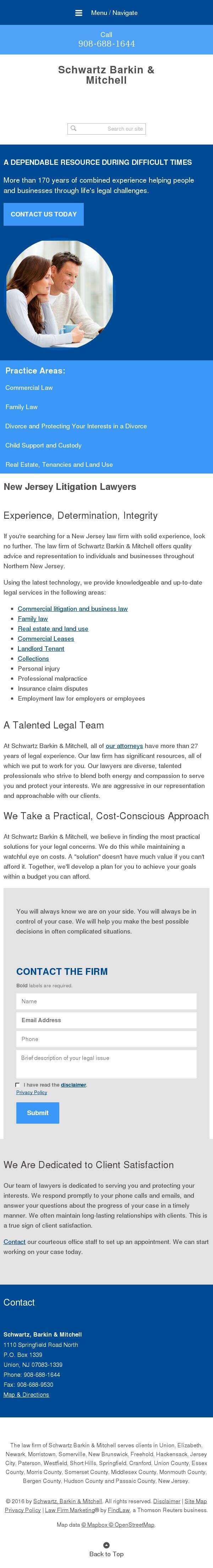 Schwartz, Barkin & Mitchell - Union NJ Lawyers