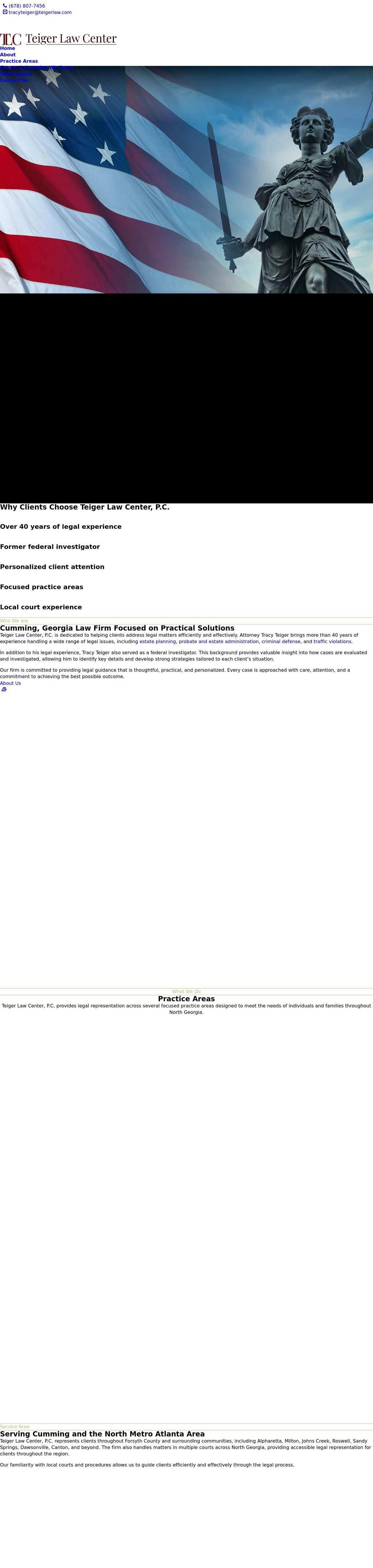 Teiger Law Center, P.C. - Alpharetta GA Lawyers