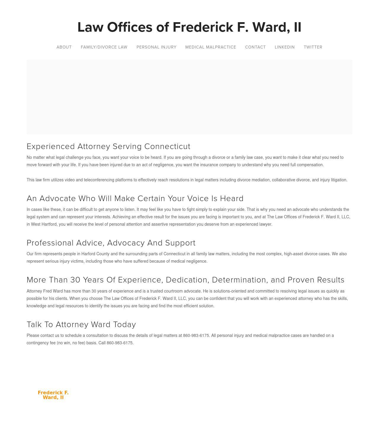 The Law Offices of Frederick F. Ward II, LLC - West Hartford CT Lawyers
