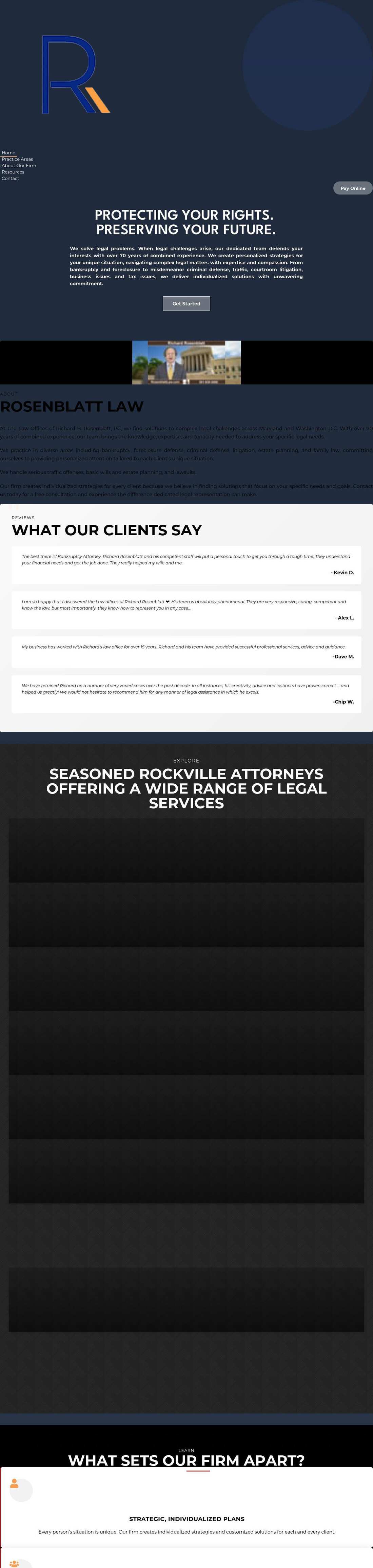 The Law Offices of Richard B. Rosenblatt, PC - Rockville MD Lawyers