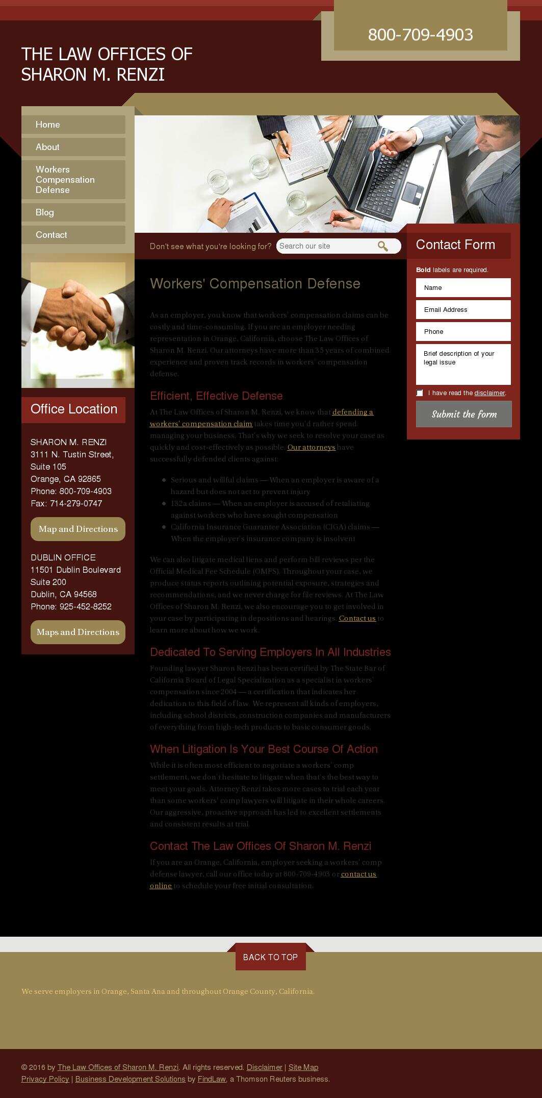 The Law Offices of Sharon M. Renzi - Orange CA Lawyers