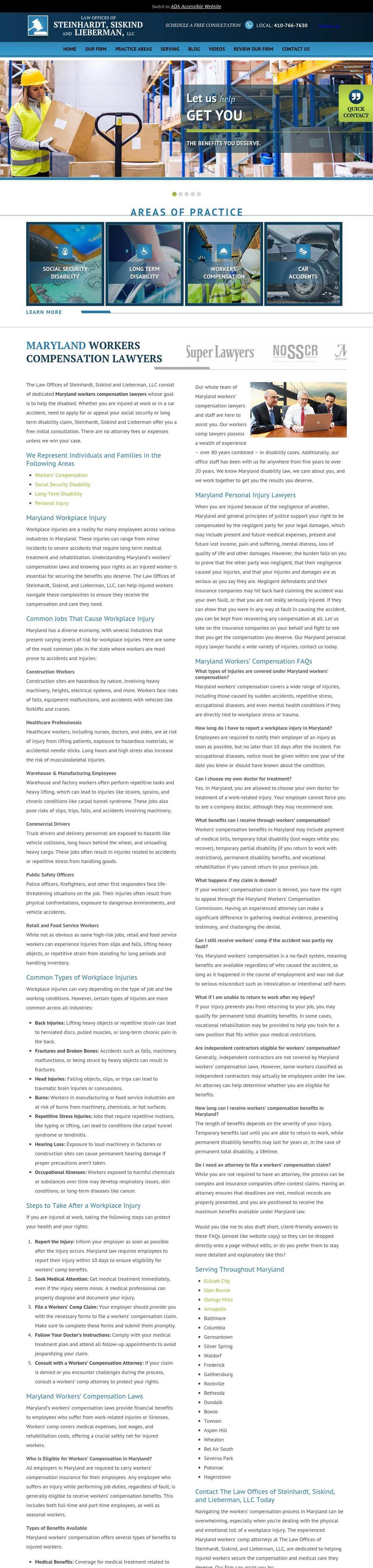 The Law Offices of Steinhardt, Siskind and Associates, LLC - Glen Burnie MD Lawyers