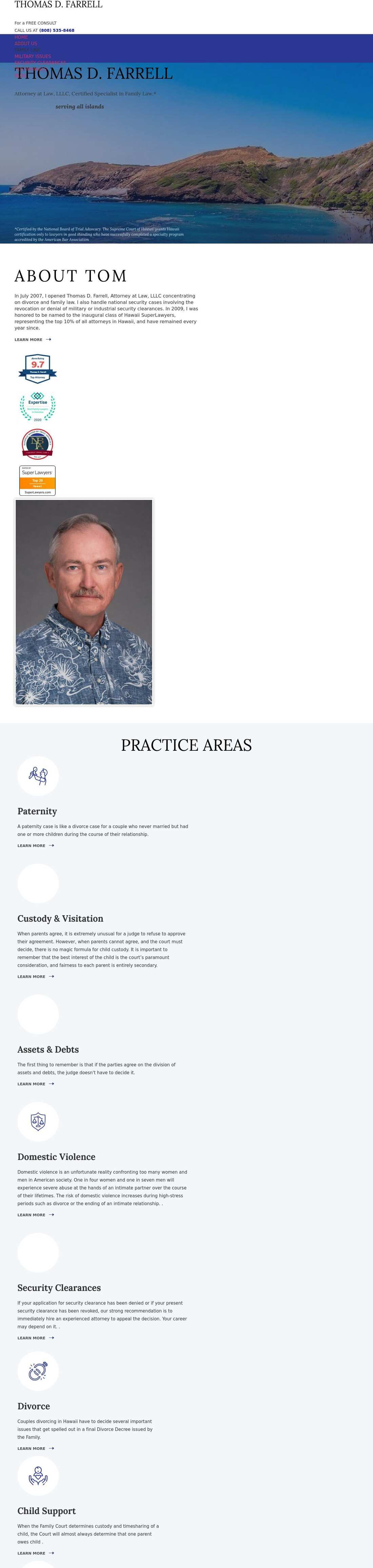 Thomas D. Farrell, Attorney at Law, LLLC. - Honolulu HI Lawyers