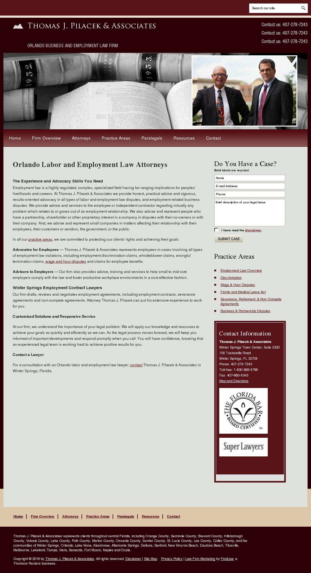 Thomas J. Pilacek & Associates - Winter Springs FL Lawyers
