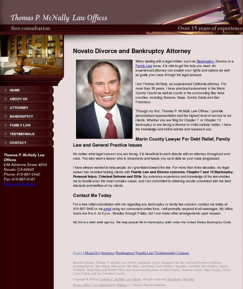 Thomas P. McNally Law Offices - Novato CA Lawyers
