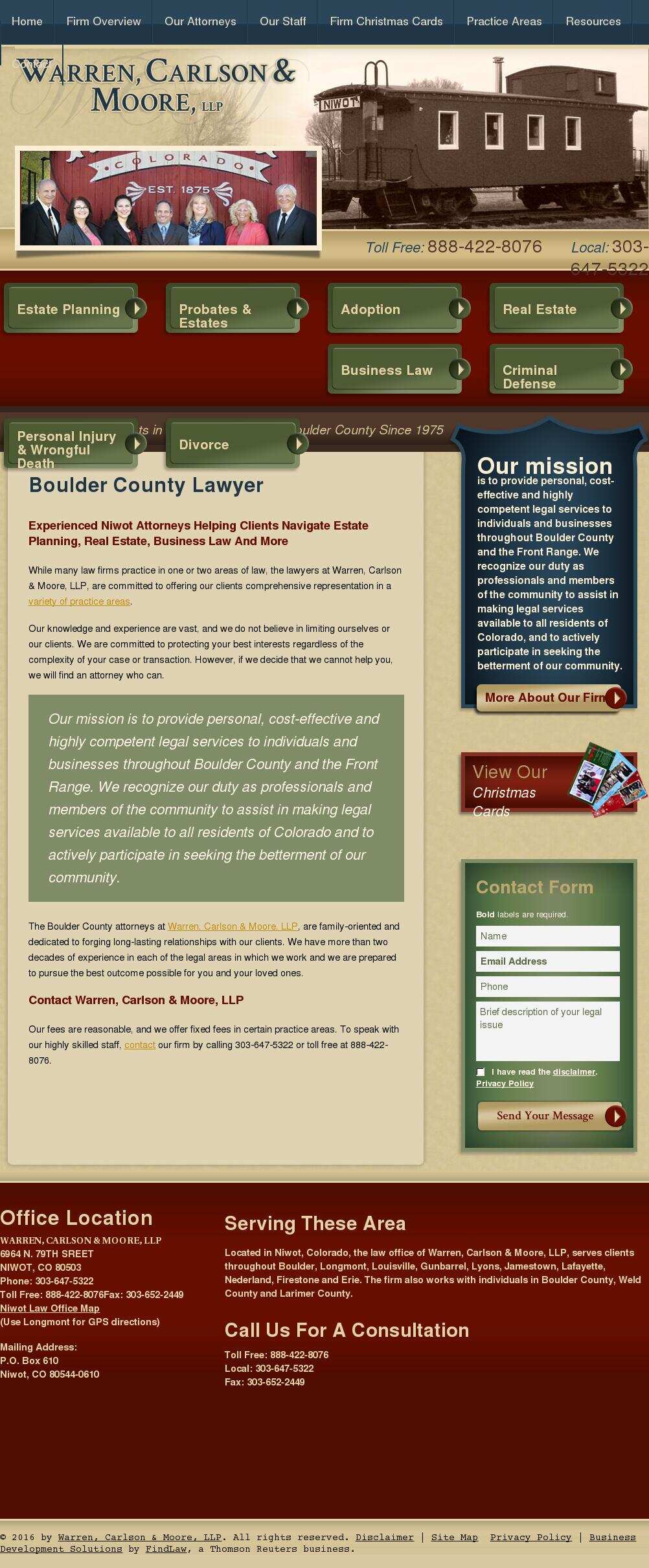 Warren Carlson & Moore L.L.P. - Niwot CO Lawyers