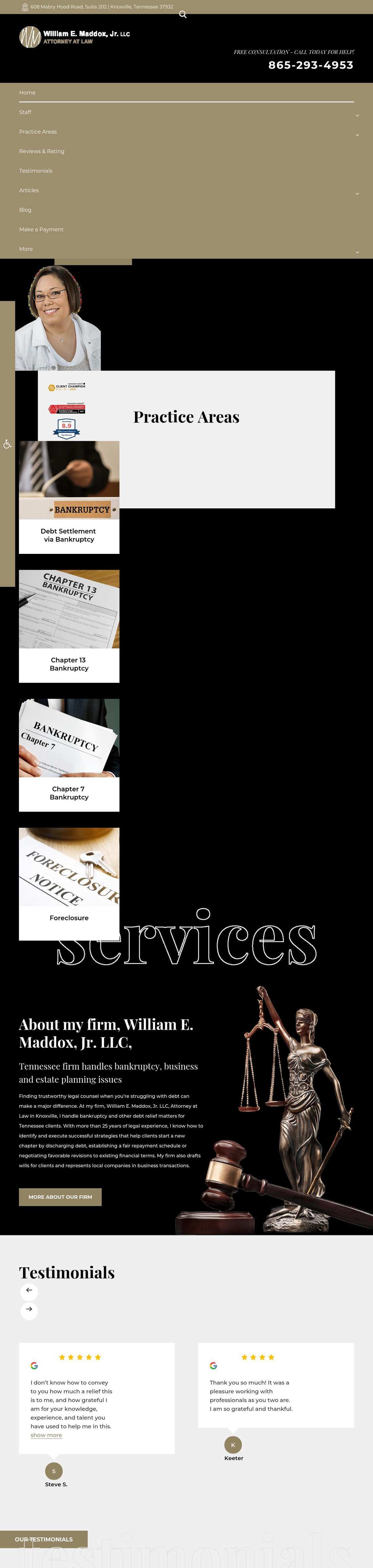 William E. Maddox Jr., L.L.C. - Knoxville TN Lawyers