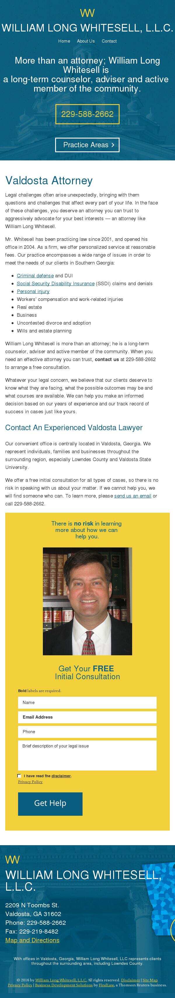 William Long Whitesell, L.L.C. - Valdosta GA Lawyers