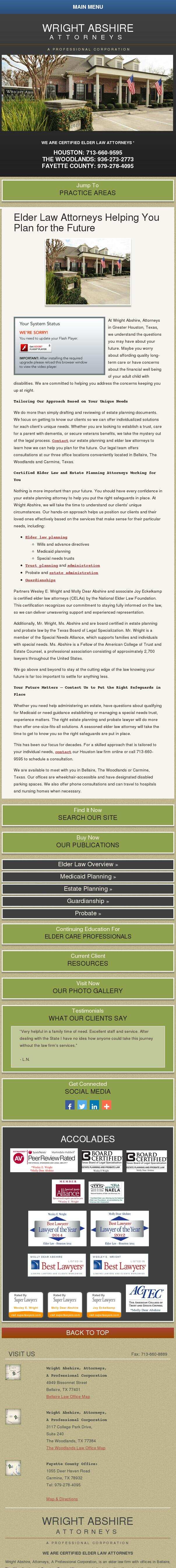 Wright Abshire, Attorneys, A Professional Corporation - Bellaire TX Lawyers
