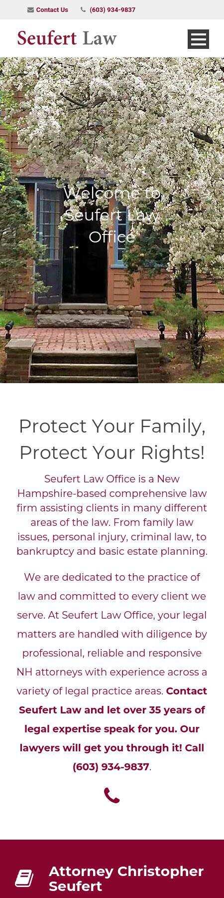 Seufert Law Offices, PA - Franklin NH Lawyers