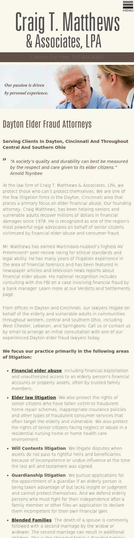 Craig T. Matthews & Associates, LPA - Cincinnati OH Lawyers