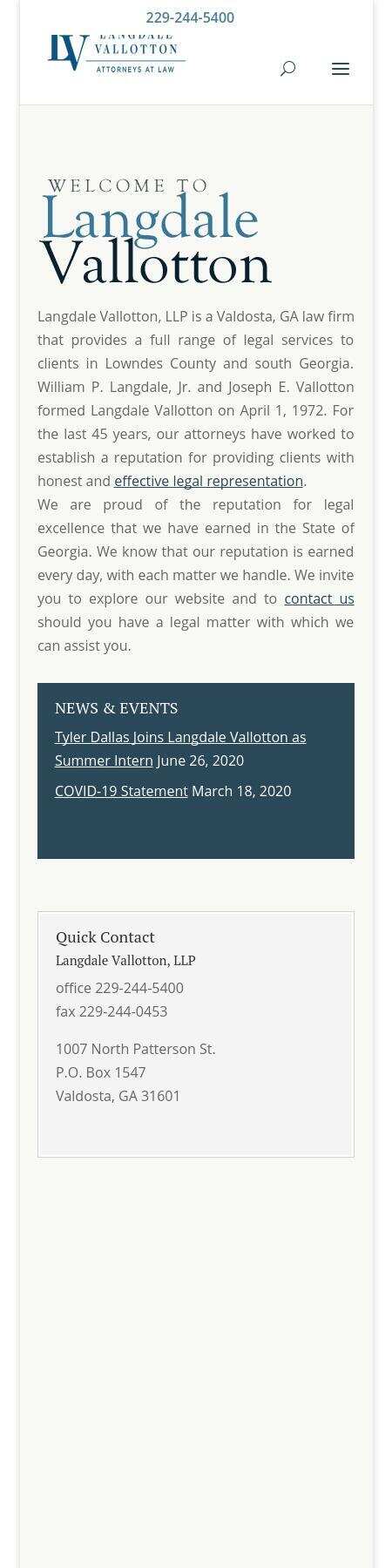 Langdale Vallotton, LLP - Valdosta GA Lawyers