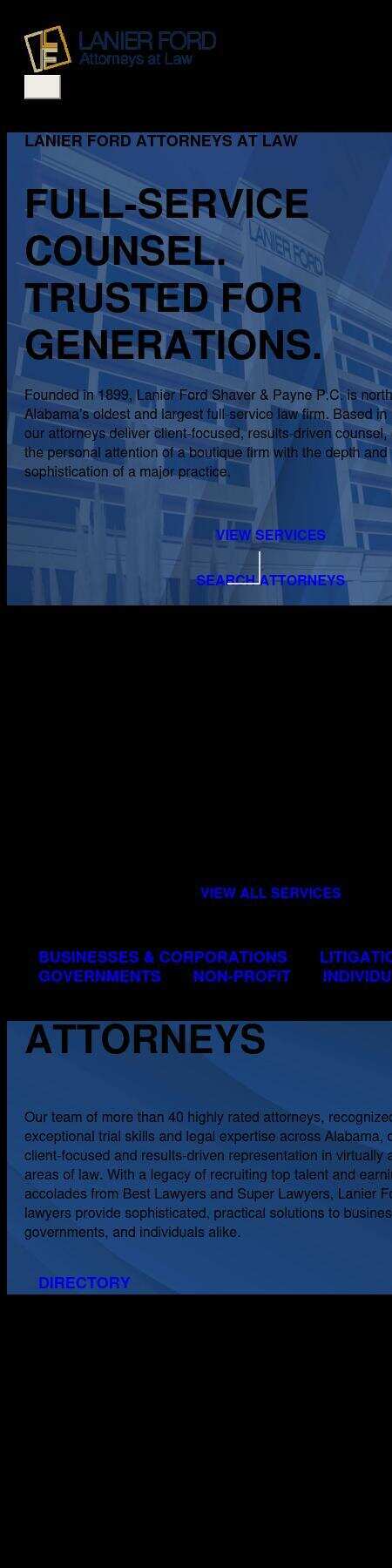 Lanier Ford Shaver & Payne PC - Huntsville AL Lawyers