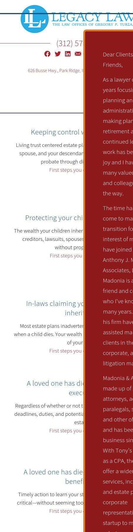 Law Offices of Gregory P. Turza, J.D. - Park Ridge IL Lawyers