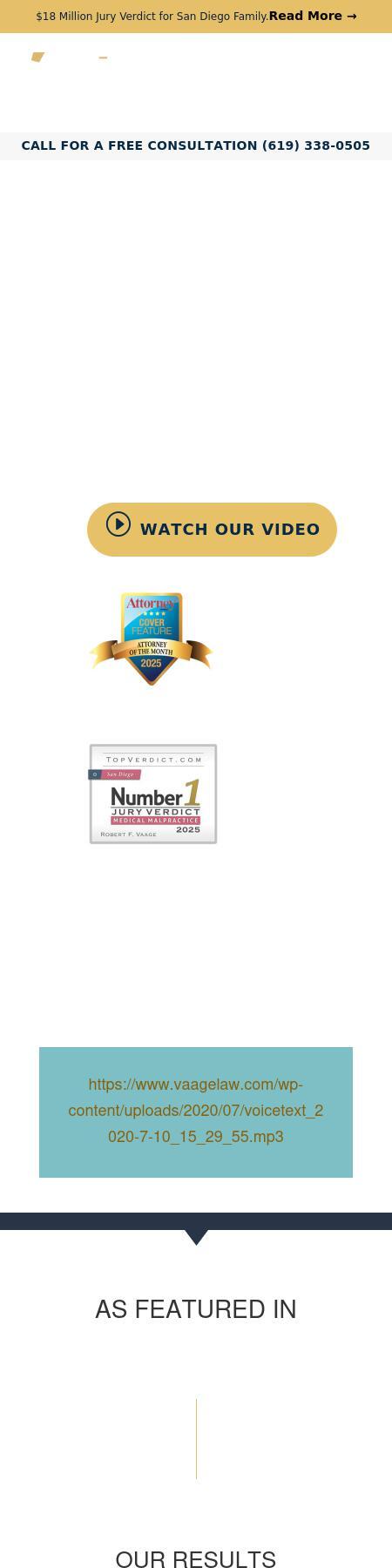 Law Offices of Robert Vaage - San Diego CA Lawyers