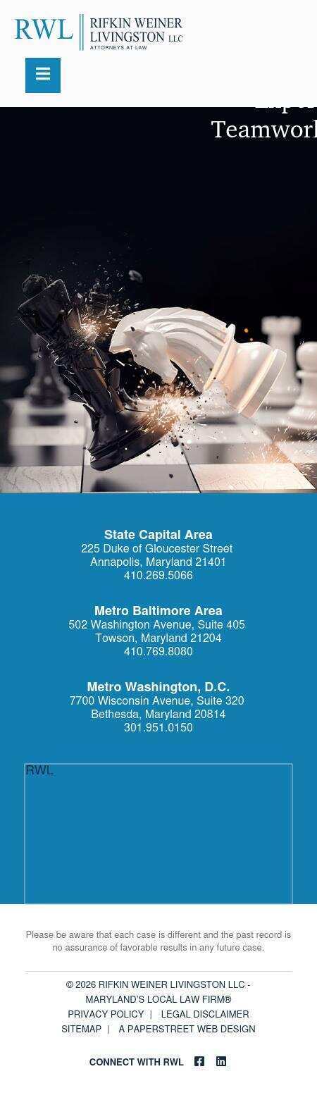 Rifkin, Weiner, Livingston, Levitan & Silver, LLC - Baltimore MD Lawyers