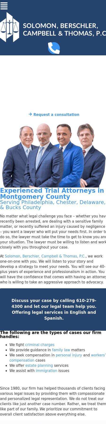 Solomon, Berschler, Fabick, Campbell & Thomas, P.C. - Norristown PA Lawyers