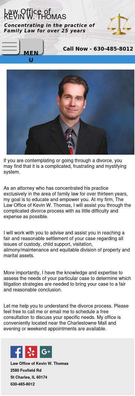 The Law Office of Kevin W. Thomas - St. Charles IL Lawyers
