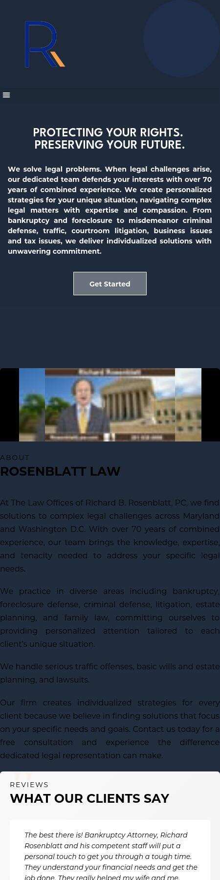 The Law Offices of Richard B. Rosenblatt, PC - Rockville MD Lawyers