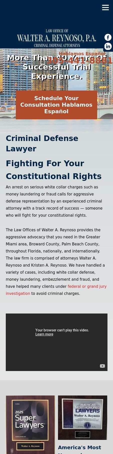 Walter A. Reynoso PA - Coral Gables FL Lawyers