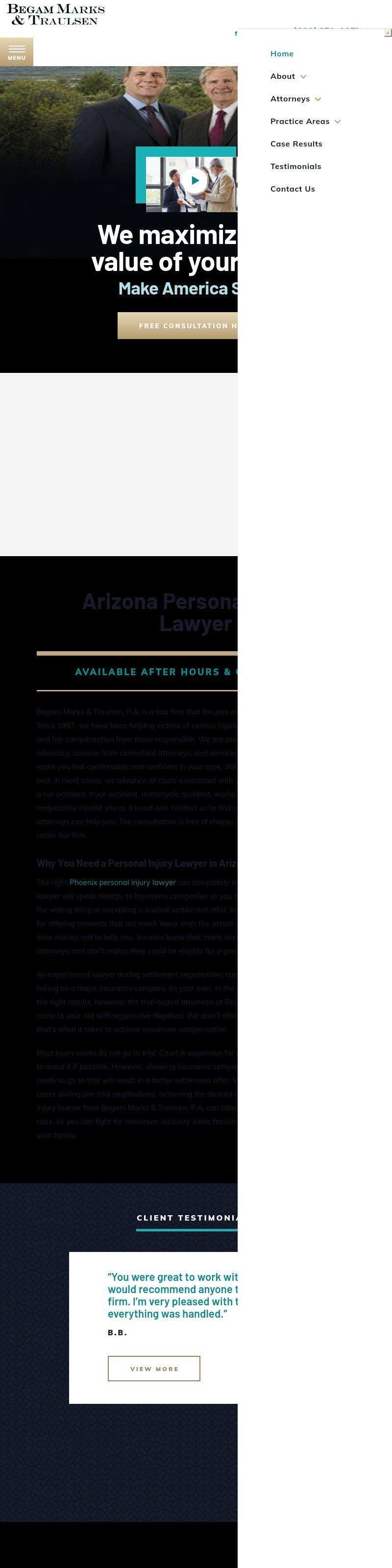 Begam & Marks, P.A. - Phoenix AZ Lawyers