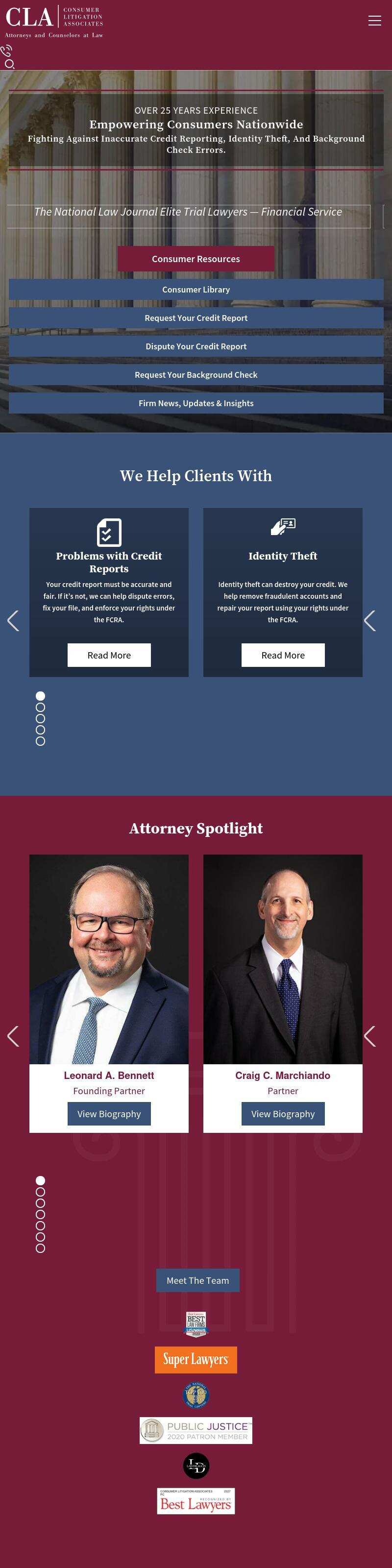 Consumer Litigation Associates - Newport News VA Lawyers