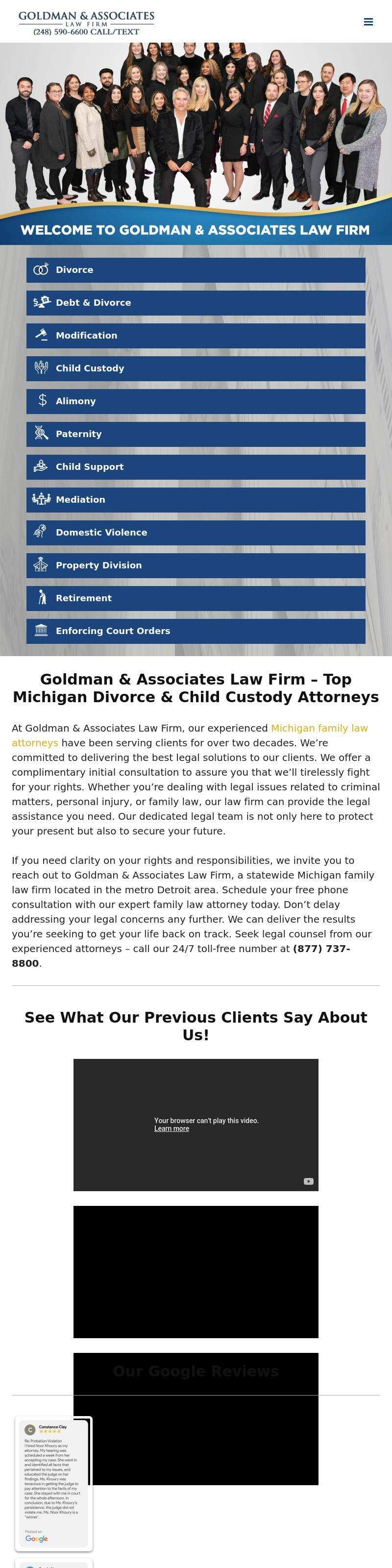 Goldman & Associates - (877) 737-8800 - Southfield MI Lawyers