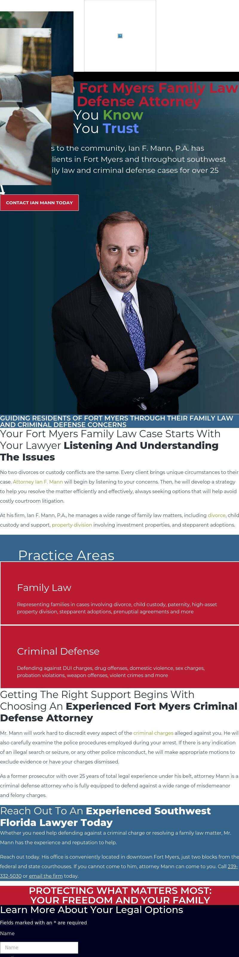 Ian F. Mann, P.A. - Fort Myers FL Lawyers