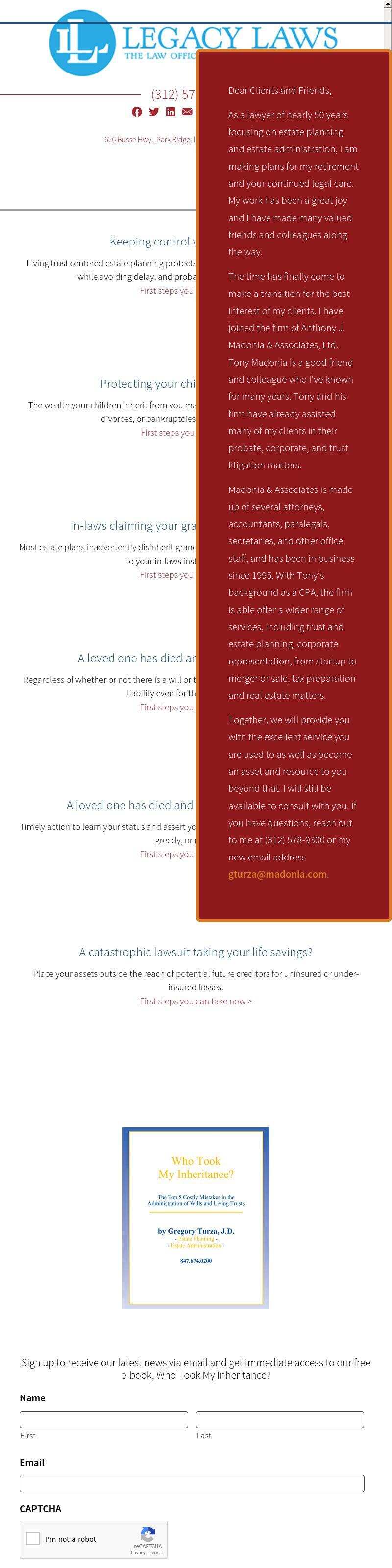 Law Offices of Gregory P. Turza, J.D. - Park Ridge IL Lawyers
