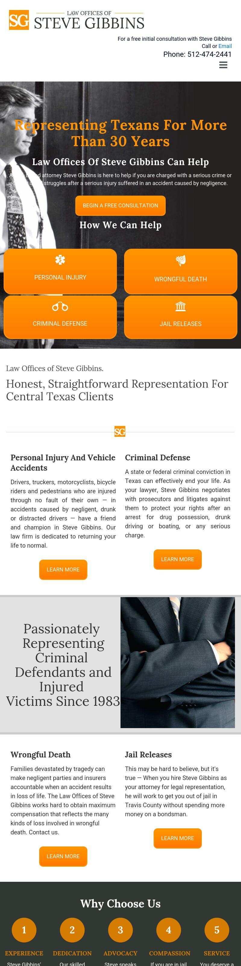 Law Offices Steve Gibbins - Austin TX Lawyers