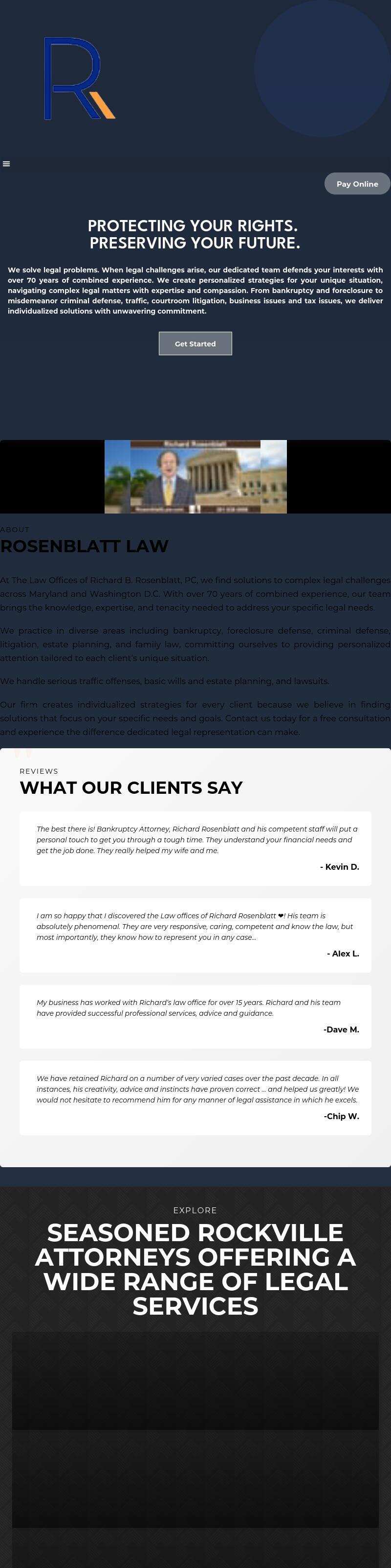 The Law Offices of Richard B. Rosenblatt, PC - Rockville MD Lawyers