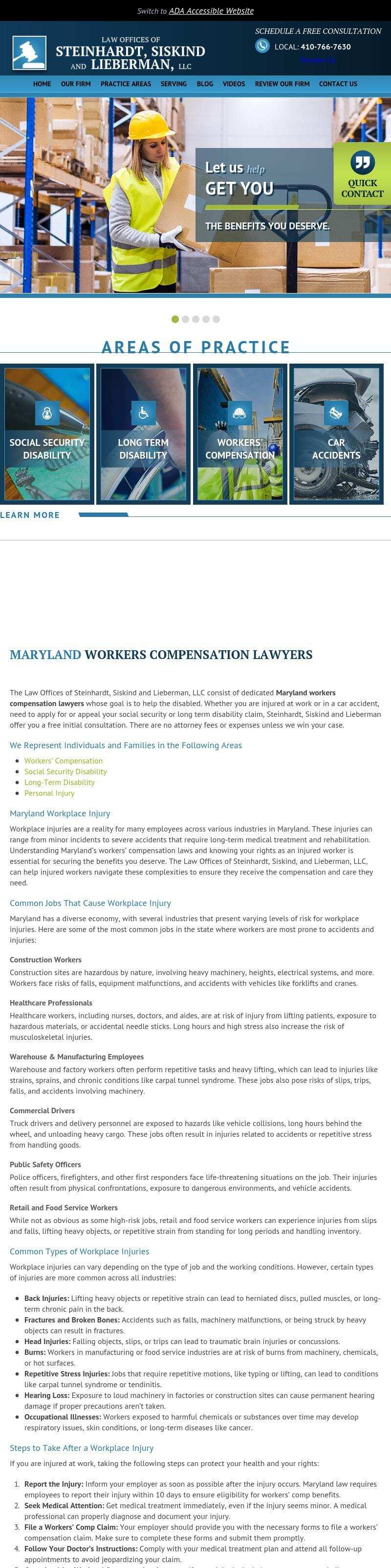 The Law Offices of Steinhardt, Siskind and Associates, LLC - Glen Burnie MD Lawyers