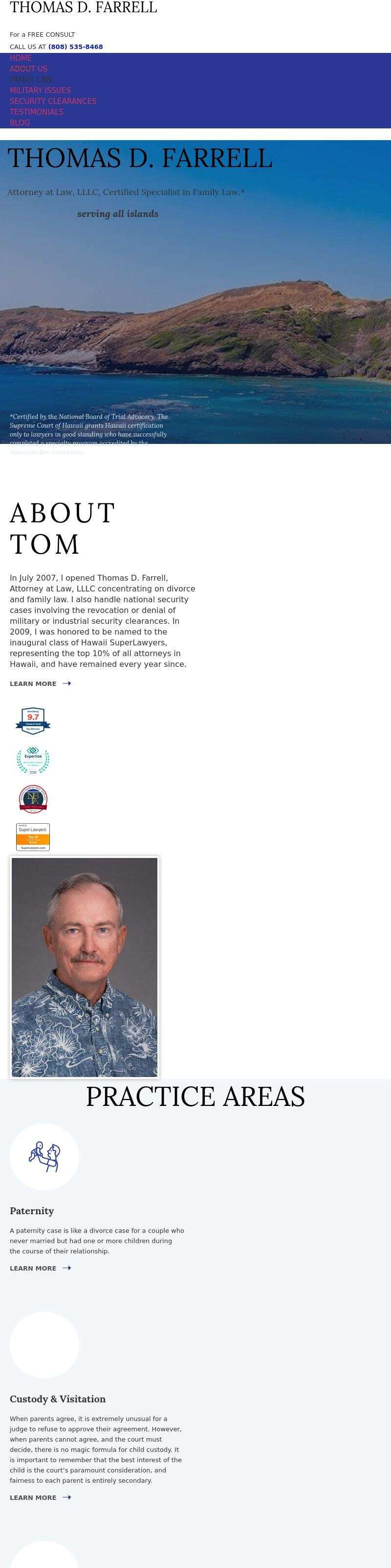 Thomas D. Farrell, Attorney at Law, LLLC. - Honolulu HI Lawyers