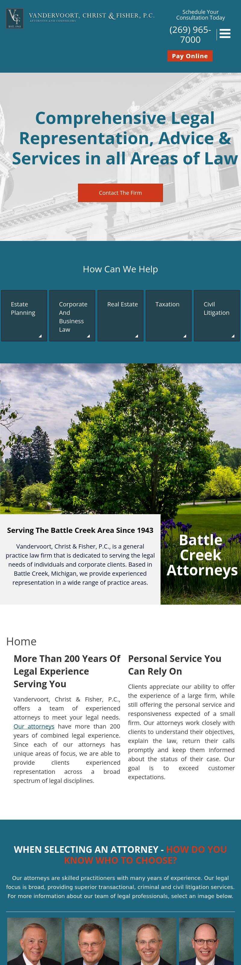 Vandervoort, Christ & Fisher, P.C. - Coldwater MI Lawyers