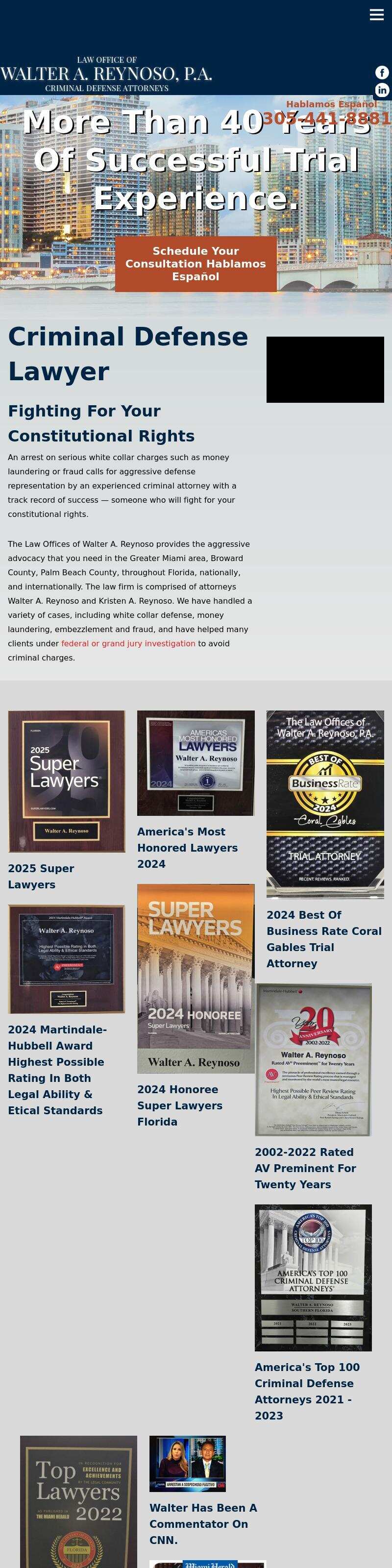 Walter A. Reynoso PA - Coral Gables FL Lawyers